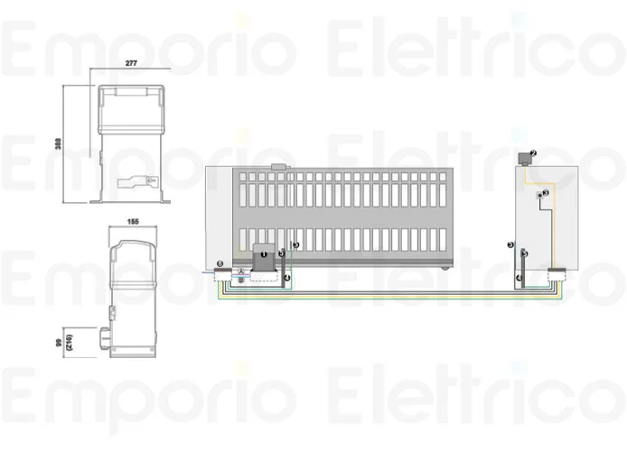 faac Seite Ersatzteile des 844 c 3 ph Motors