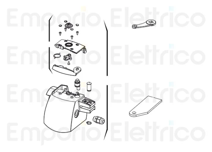 genius ricambio xric leva azionamento sblocco 6020513