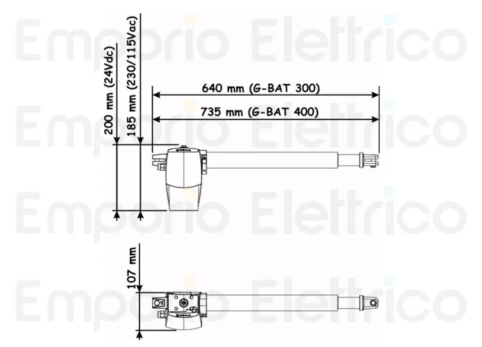 genius Seite Ersatzteile des g-bat 230v 300 dx Motors