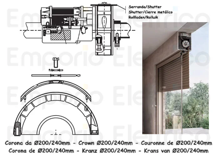 genius Seite Ersatzteile des Motors shutter 20 r