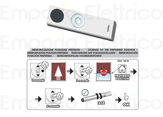 faac trasmittente 1 canale sole-vento 433mhz t-mode tm xt1s 433 132110