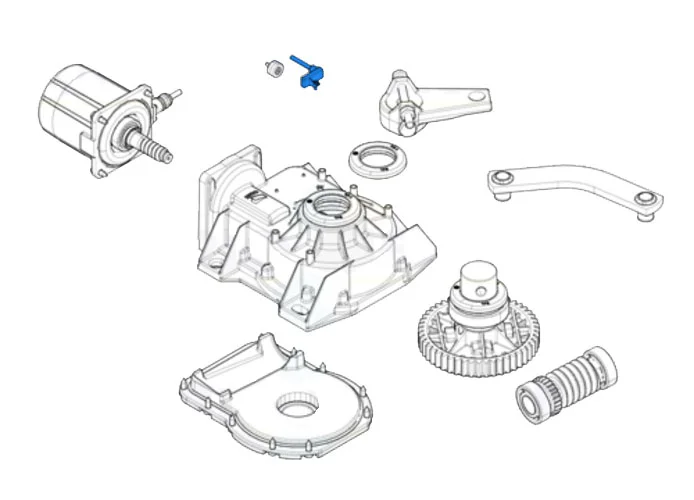 came Ersatzteil des Gerät Encoder mit Kabel 2500 mm frog 119ria084