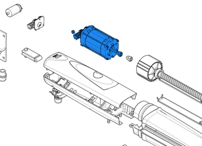 came Ersatzteil der Motorgruppe Serie axo 230v langsam 88001-0142