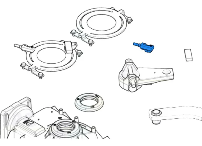 came Ersatzteil der Magnetschalter-Halterung frog 119ria059