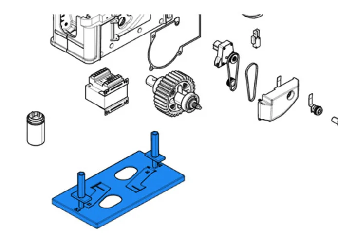 came Ersatzteil der Ankerbasis des Getriebemotors bk 119ribk001