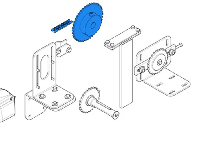 came Ersatzteil von Ritzel und Kette c-bx 119ricx016