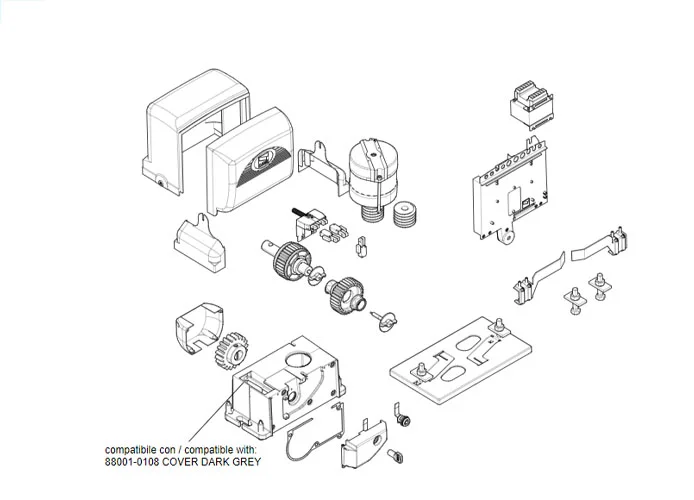 came Seite Ersatzteile des Motors bx-241