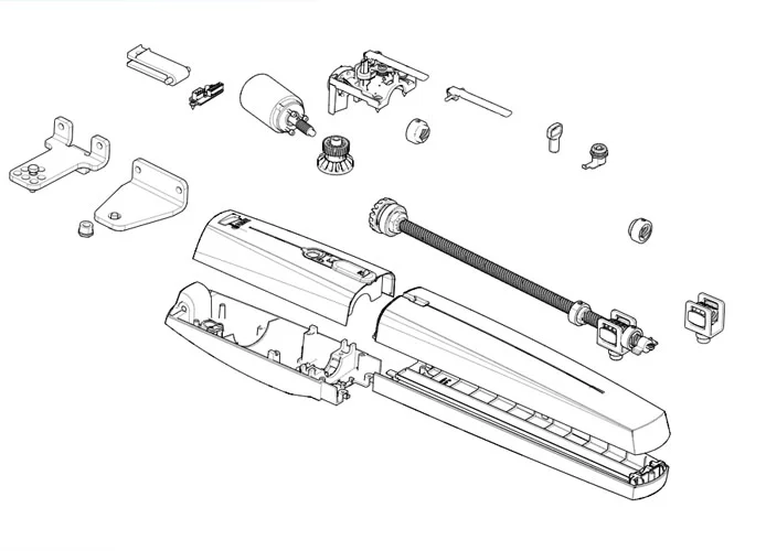 came Seite Ersatzteile des Motors axi25dgs 801mp-0040