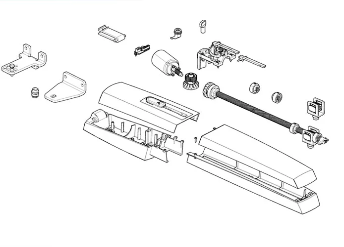 came Seite Ersatzteile des Motors axl20dgs 801mp-0020