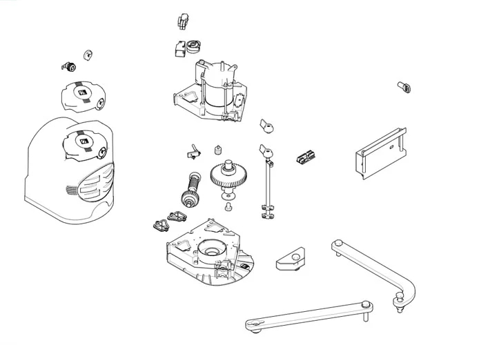 came Seite Ersatzteile des Motors 001f7024e f7024e