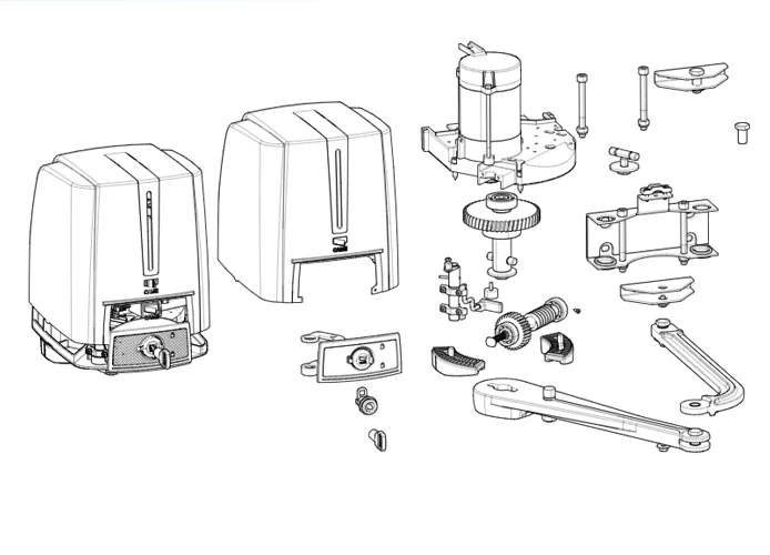 came Seite Ersatzteile des Motors 001fa4024 fa4024