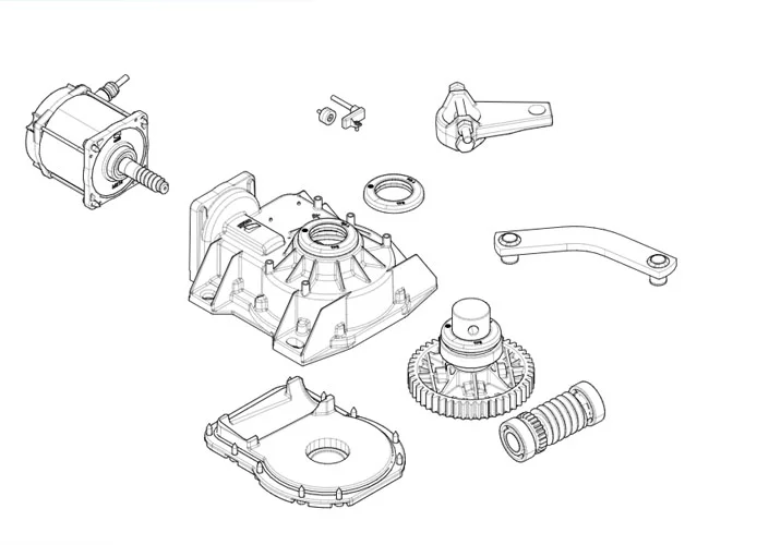 came Seite Ersatzteile des Motors 001frog-a24e frog-a24e