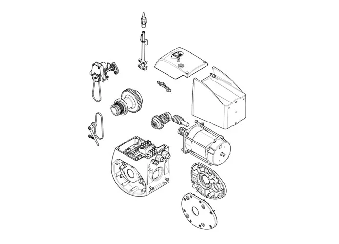 came Seite Ersatzteile des Motors 001c-bxet c-bxet