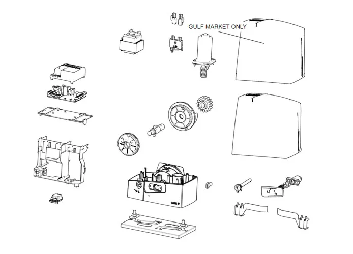 came Seite Ersatzteile des Motors bxv04als bxv04ags 801ms-0150