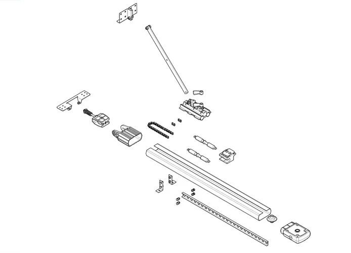 came Seite Ersatzteile für Kettenantriebsschiene 001v0682 v0682