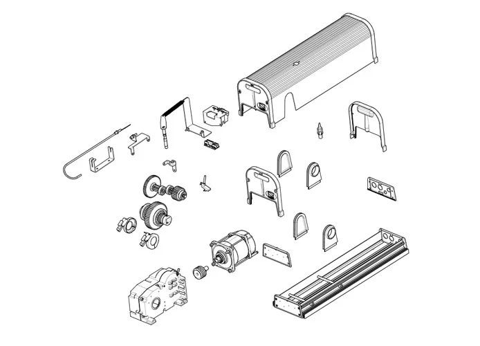 came Seite Ersatzteile des Motors f4024epa