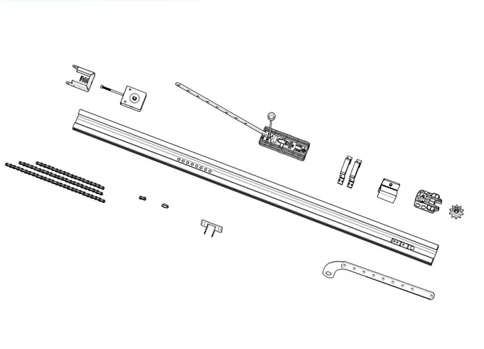 came Seite Ersatzteile für Kettenantriebsschiene 001v06002 v06002