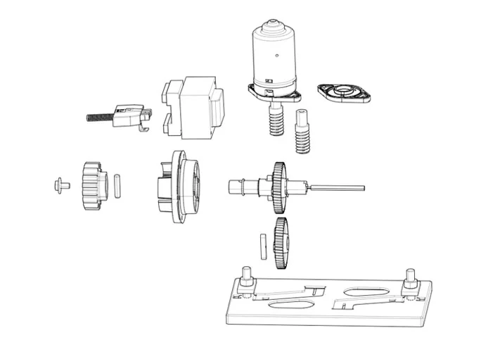 came Seite Ersatzteile des Motors bz