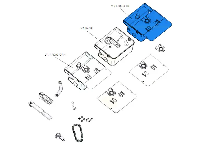 came Ersatzteil von Fundamentkasten und Abdeckung frog cfn 119ria029 (new 88001-0043)