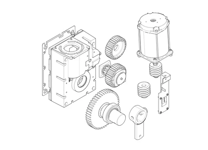 came Seite Ersatzteile für Schranken gearmotor-g2500