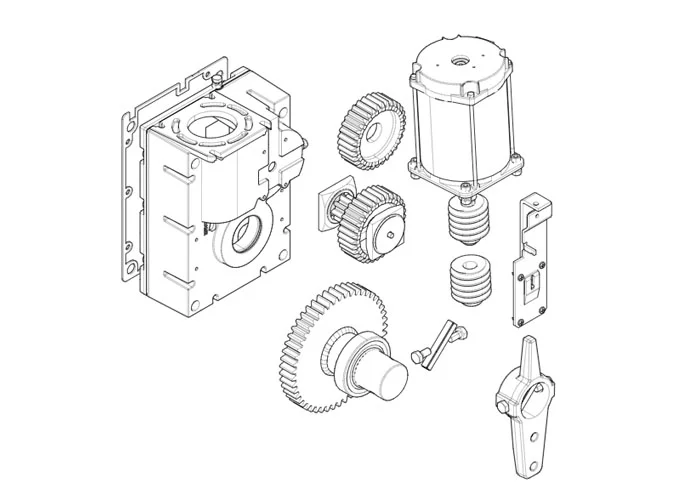 came Seite Ersatzteile für Schranken gearmotor-g6000