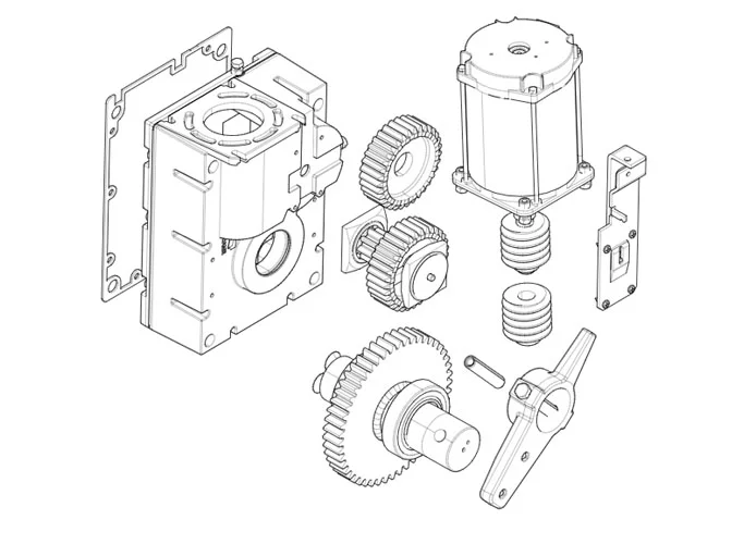 came Seite Ersatzteile für Schranken gearmotor-g4000