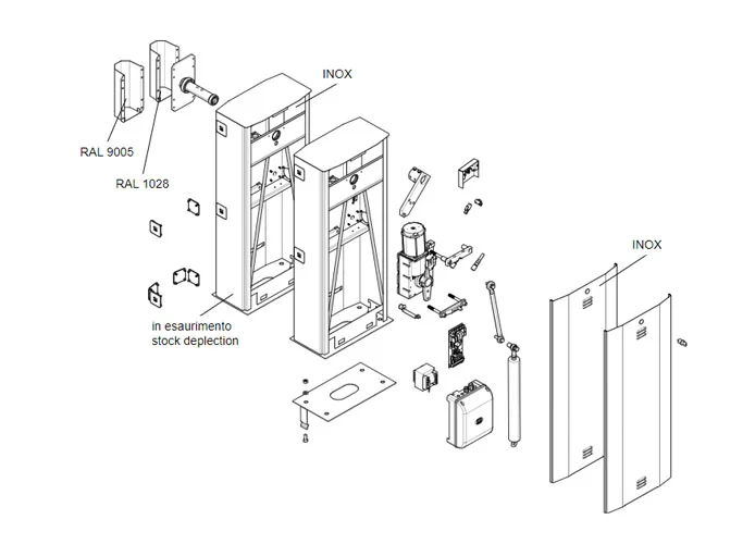 came Seite Ersatzteile für Schranken g6500-g6501 