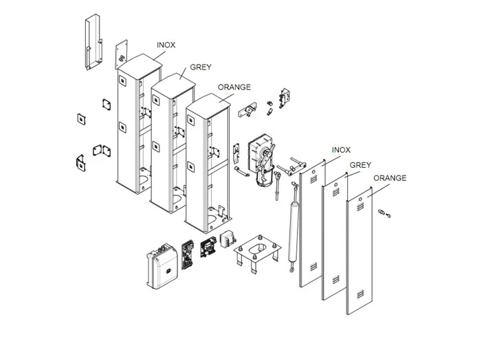 came Seite Ersatzteile für Schranken g4000-g4001-g4000n 