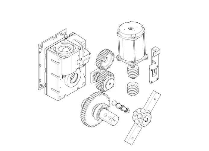 came Seite Ersatzteile für Schranken gearmotor-g4040z v.1 