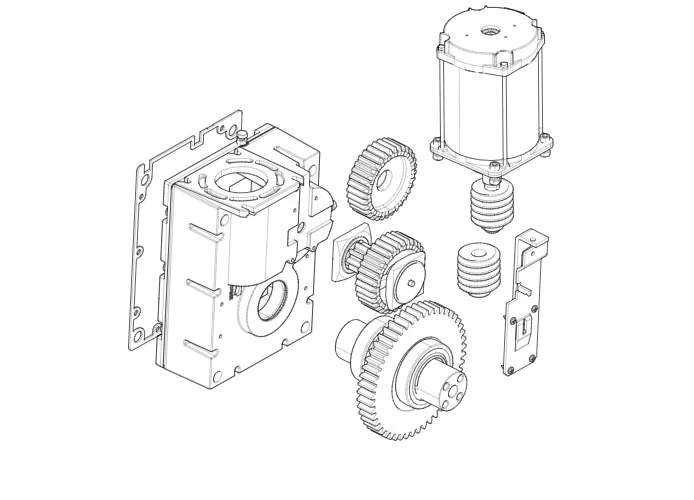 came Seite Ersatzteile für Schranken gearmotor-g4040z v.0