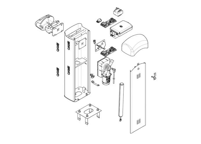 came Seite Ersatzteile für Schranken g4040ezt v.0 