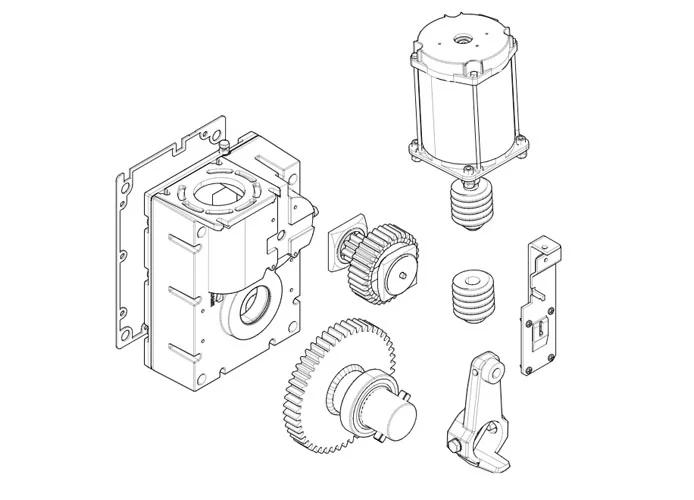 came Seite Ersatzteile für Schranken gearmotor-g2080z