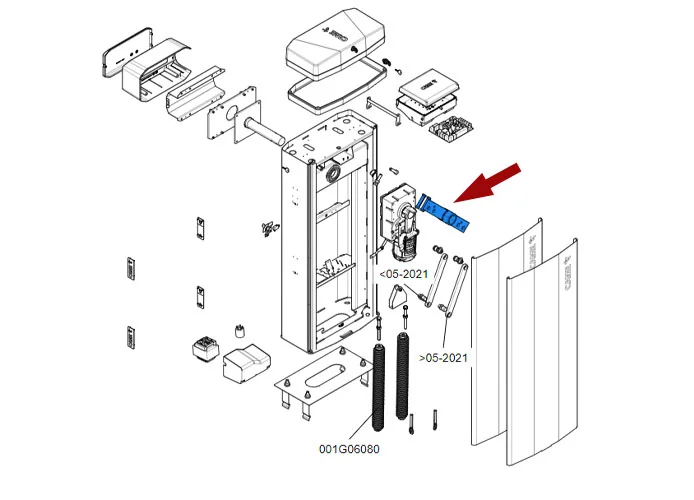 came Ersatzteil Einstellhebel Baumlage gt8 88003-0104