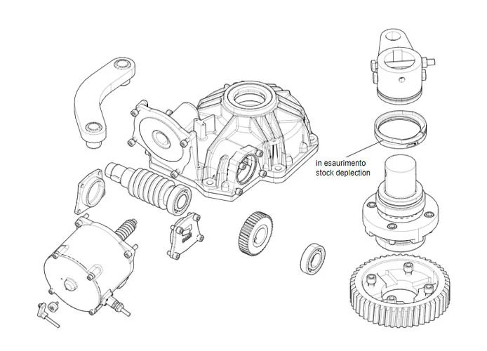 came Seite Ersatzteile des Motors frog-pm6