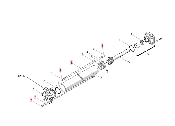 faac Ersatzteil von Kraftstoffschlauch und Zugstangen 400 l 63003327