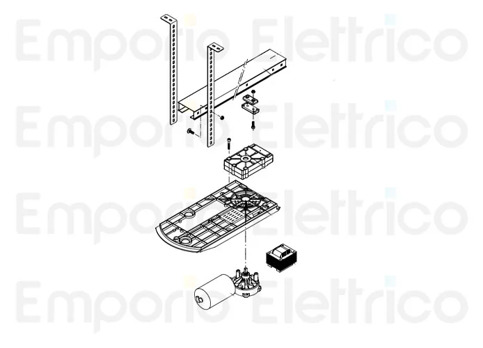 beninca ricambio supporto rotaia jim3-4 9686681