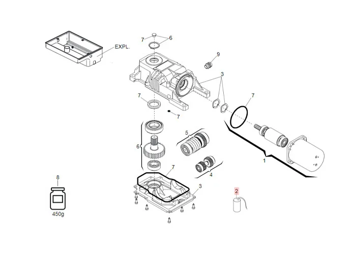 faac Ersatzteil des Kondensators 12,5 uf *f0120* 7601252