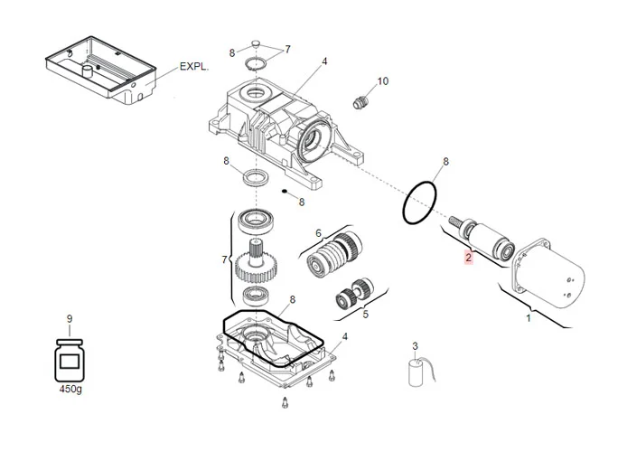 faac Ersatzteil des Rotors 770/roller lento 746027