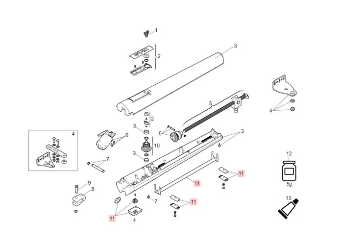 faac Ersatzteil der Kleinteile s418 63003354