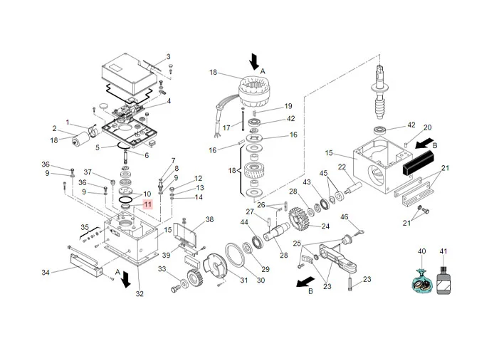 faac Ersatzteil der Dichtung der Rollenwelle lab.a 15304,5 fkm 7093105