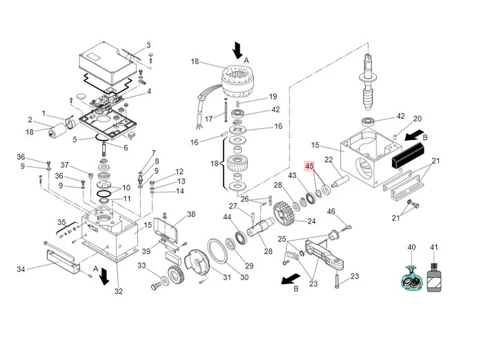 faac Ersatzteil der Dichtung der Rollenwelle lab.a 10307 fkm 7093055