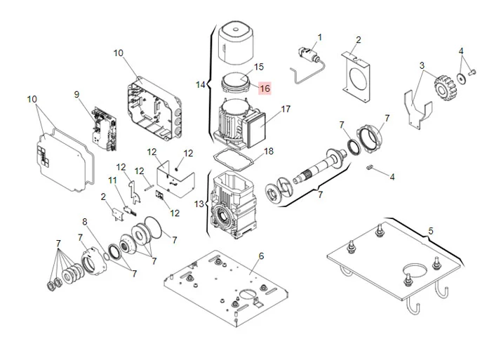 faac Ersatzteil des Bremsbelags der Elektrobremse 884 63002385