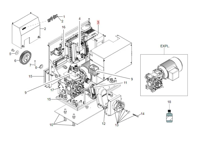 faac Ersatzteil inverter omron jx-ab015-e 63002945