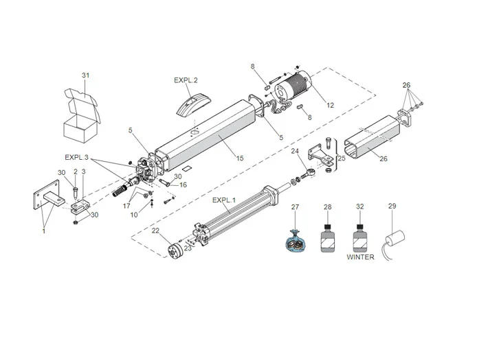 faac Seite Ersatzteile des 400 cbac l Motors