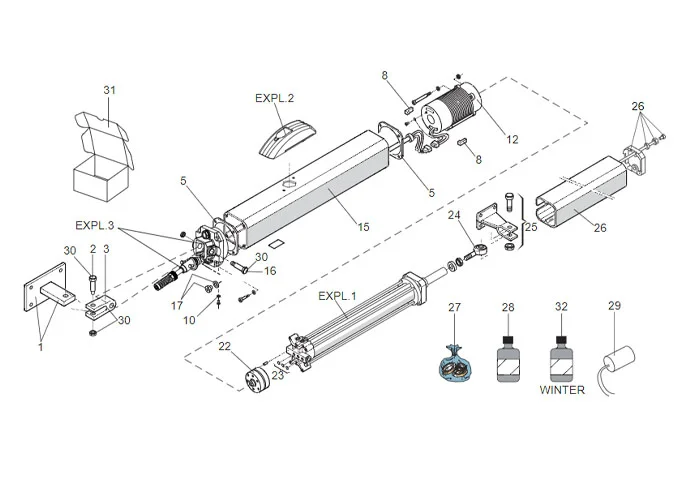 faac Seite Ersatzteile des 400 cbac r Motors