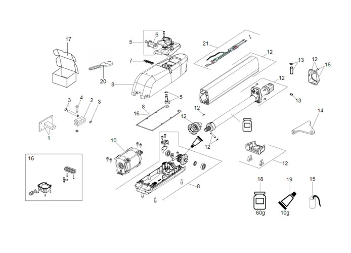 faac Seite Ersatzteile des 415 230v l ls Motors