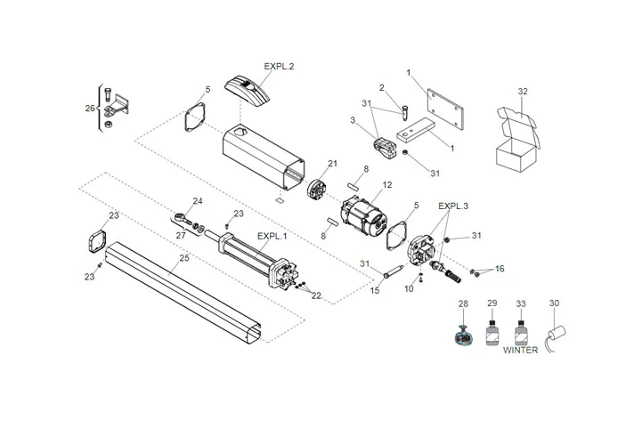 faacSeite Ersatzteile des 422 cbac Motors