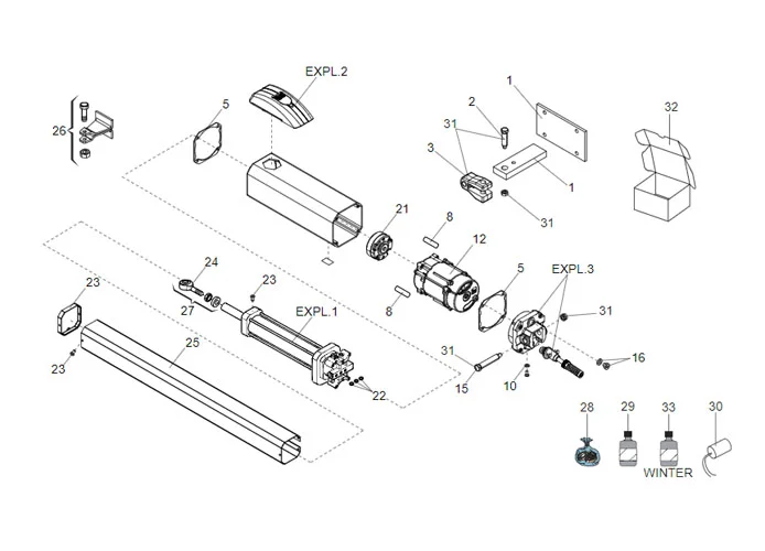 faac Seite Ersatzteile des 422 cbc ped Motors