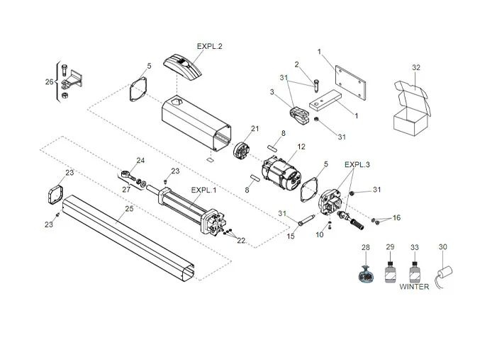 faac Seite Ersatzteile des 422 sb ped Motors