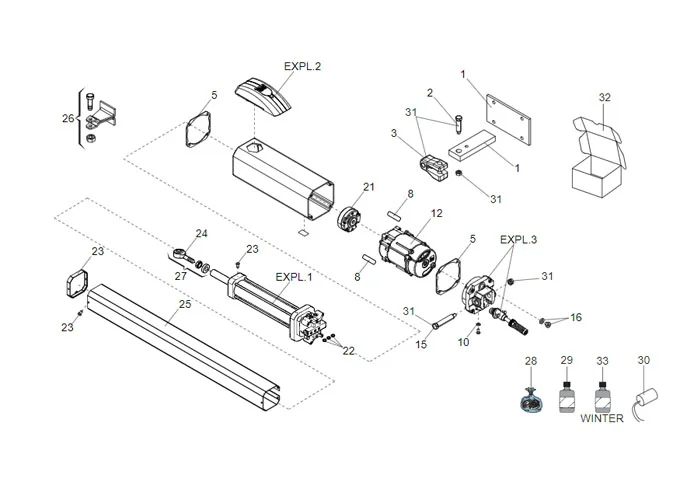 faac Seite Ersatzteile des 422 sbs Motors